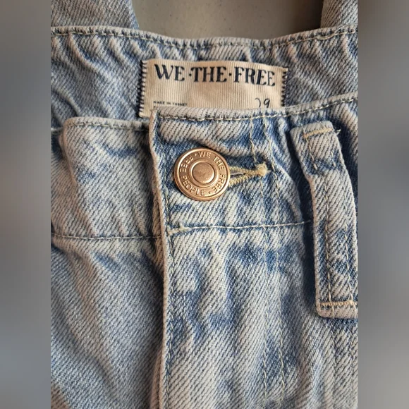 We The Free Blue Flare Wide Leg Jeans Size 29 - Picture 4 of 12